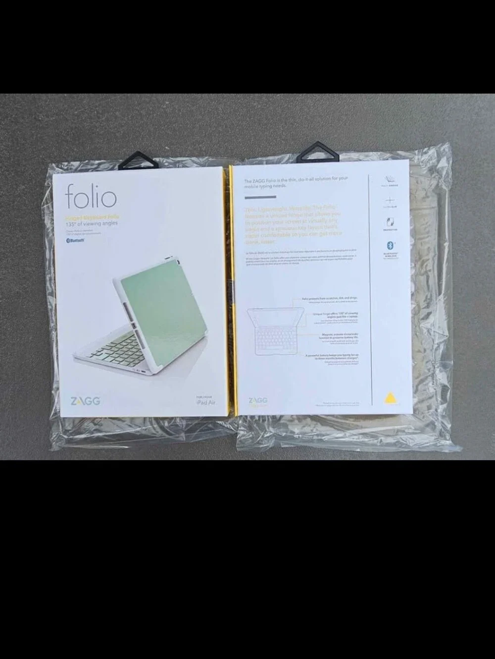 ZAGG Folio Case, Hinged Keyboard for iPad Air - Sage